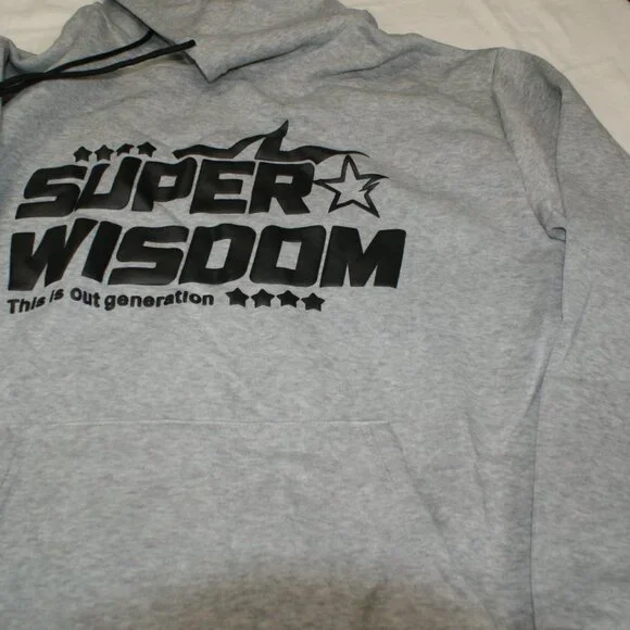 Super Wisdom sweat suit w\drawstring bell bottom pants, Hoodie w\drawstring LG - Picture 13 of 15